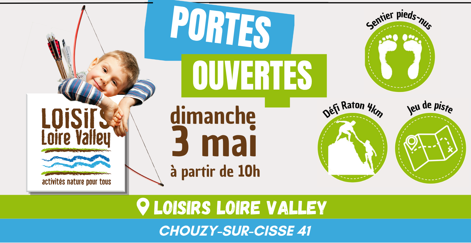 Portes ouvertes nature et loisirs à Loisirs Loire Valley à Chouzy-sur-Cisse