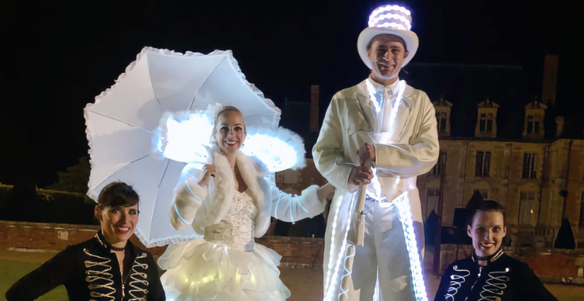 Spectacle "les échassiers lumineux" à Blois