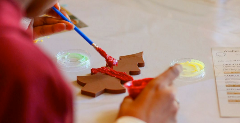 Atelier "Peinture sur chocolat" au château de Chambord