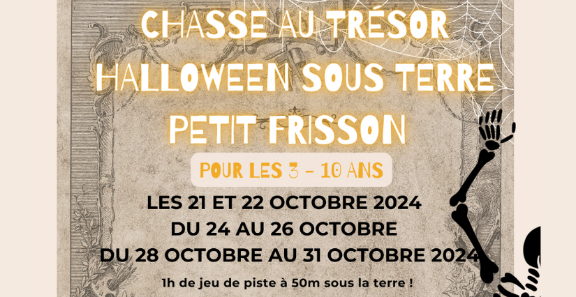 Petit Frisson : chasse au trésor d'Halloween chez Troglo Degusto à Bourré