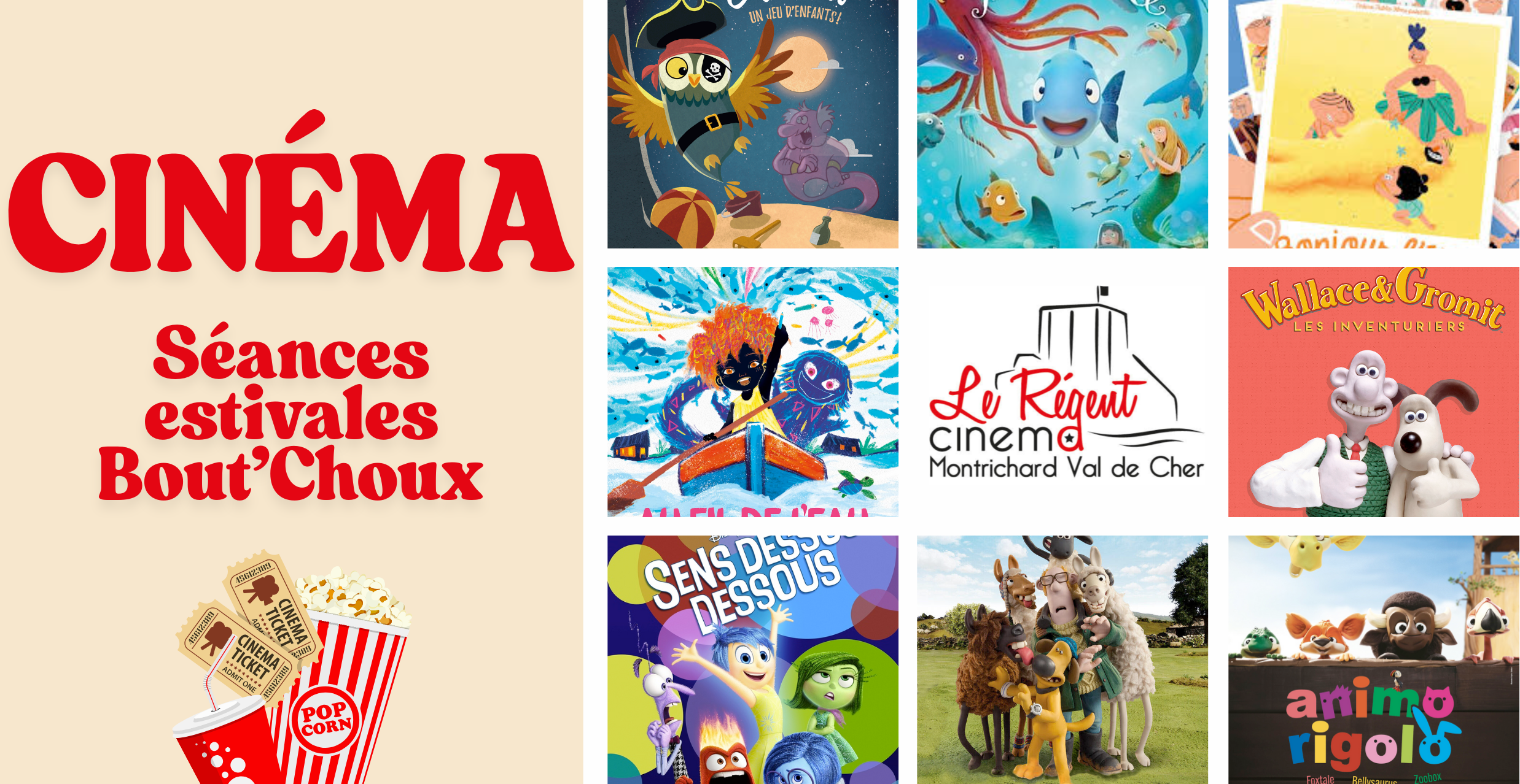 Ciné-animations d'été au cinéma Le Régent – Montrichard Val de Cher