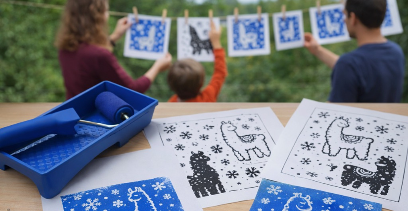 Petit-déjeuner des lamas + atelier Styrogravure - Lama Emoi (Saint-Aignan)