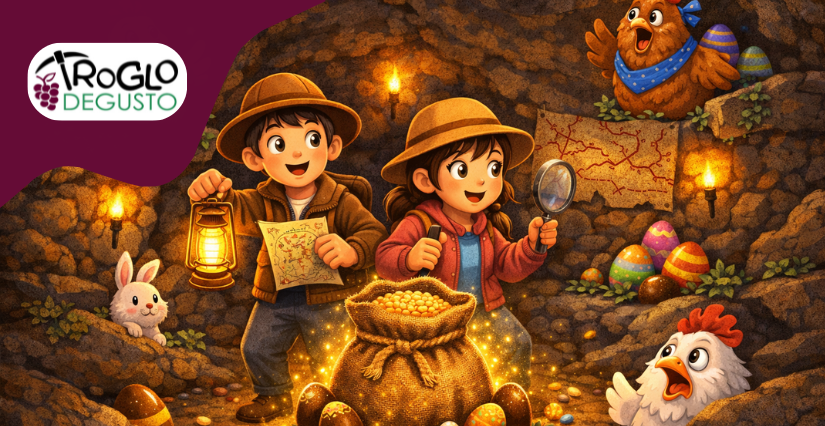 Chasse au trésor souterraine de Pâques chez Troglo Degusto - Bourré