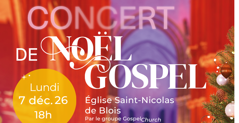 Concert de Noël Gospel à l’église Saint-Nicolas de Blois