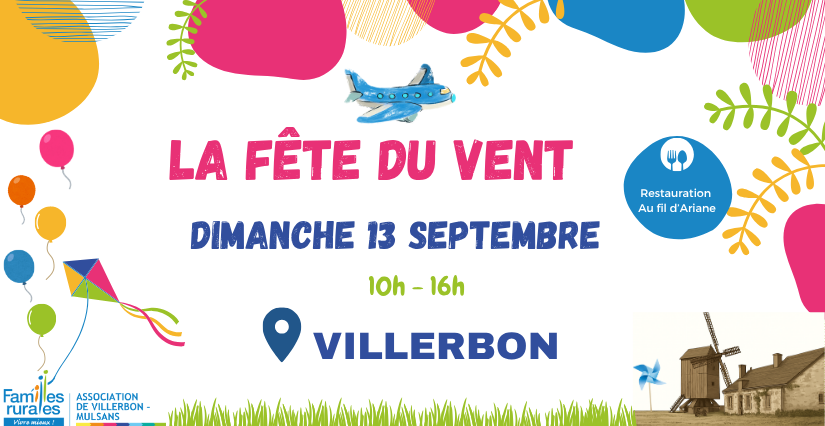 Fête du Vent à Villerbon : une journée familiale au grand air