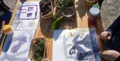 Expérimentons avec des couleurs naturelles : atelier nature avec le CDPNE, près de Blois